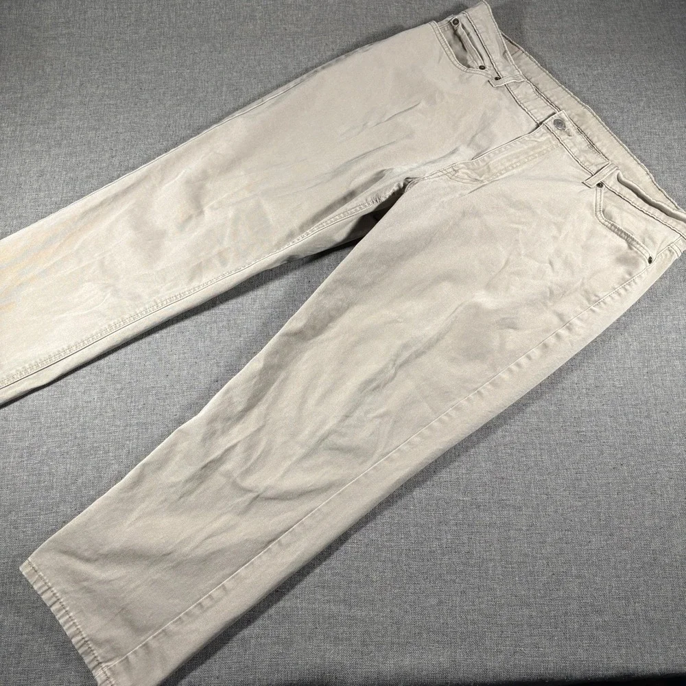 Levi's 541 Athletic Taper Pants Mens 38x29 (Fits‎ 38x27) Tan Khaki Stretch Chino